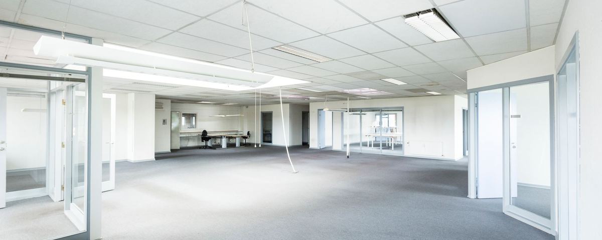 Completed CAT A office floor ready for handover